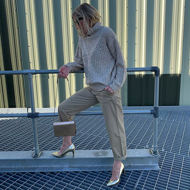 M&S Insider Charlotte wearing cargo trousers