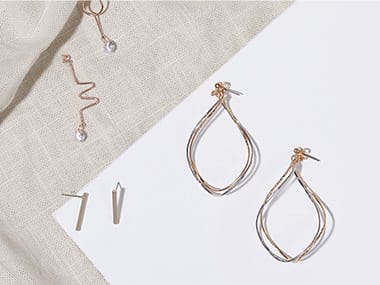 A selection of earrings