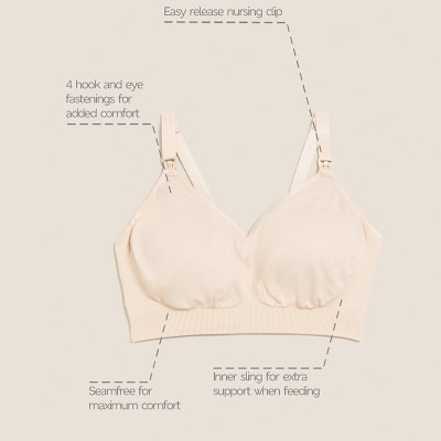 Beige nursing and maternity bra Shop the bra