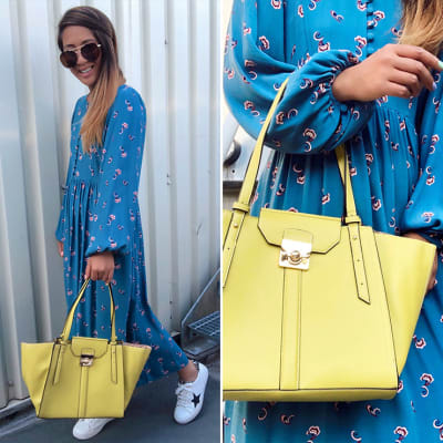 m&s yellow bag