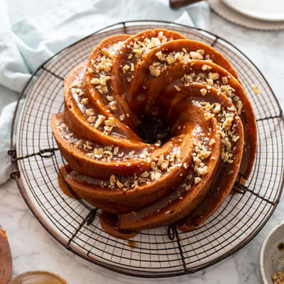 Izy Hossack's toffee-apple Bundt cake