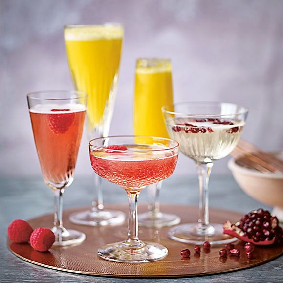 Selection of prosecco cocktails
