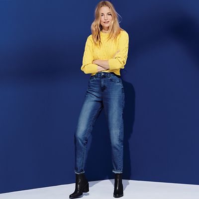 m&s red jeans