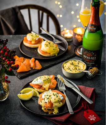 Eggs royale with bucks fizz