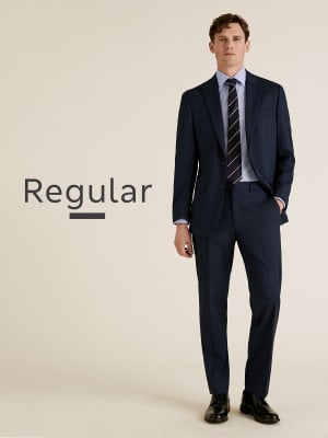 m&s mens suits regular fit