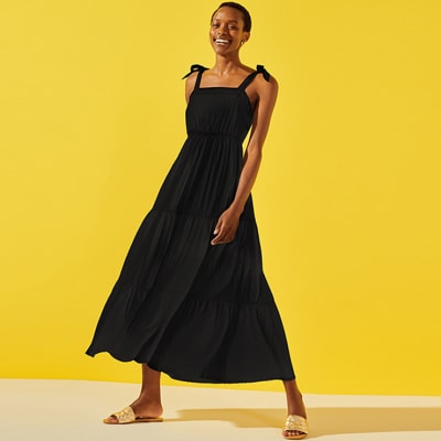 Black on sale summer dress