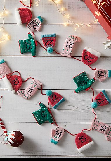 Fill-it-yourself hanging advent calendar
