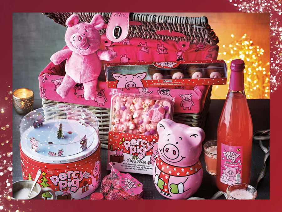 M&S Percy Pig Christmas hamper