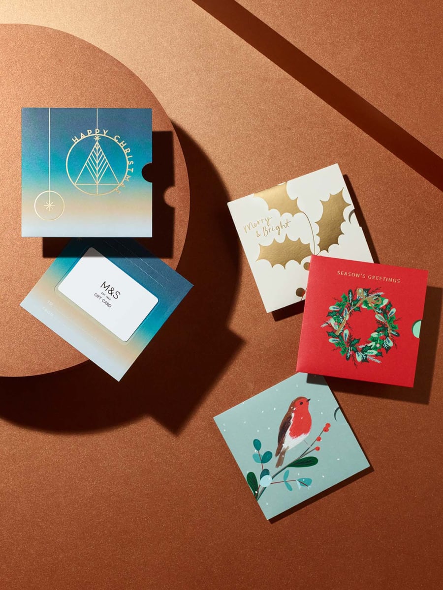 Selection of M&S gift cards for special occasions