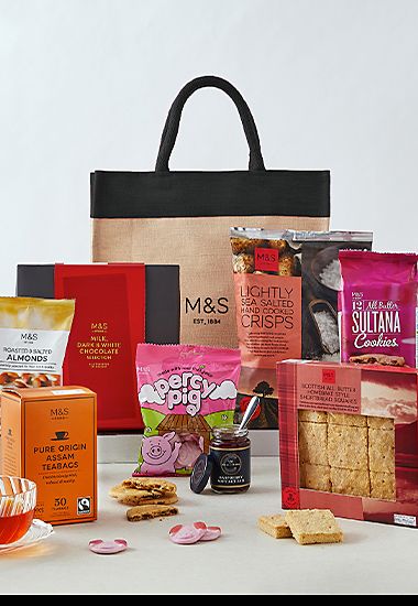 Treats from M&S gift bag