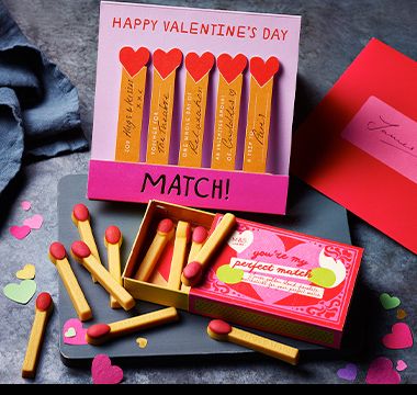 You’re my perfect match Valentine’s Day Swiss chocolate batons