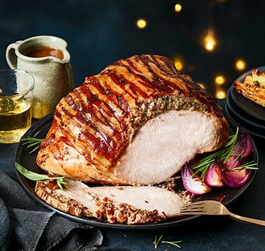 Collection slow-cooked whole turkey crown