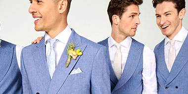 Wedding suits for grooms and guests