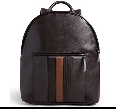 Black Ted Baker textured backpack. Shop now.