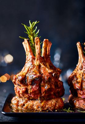 Collection slow-cooked lamb crown. Order now