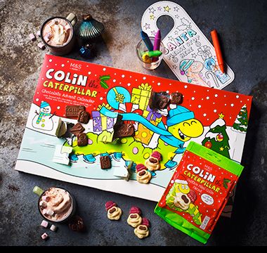 Colin the Caterpillar chocolate advent calendar. Find your nearest store 