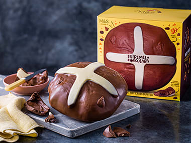 Hot cross bun Easter egg