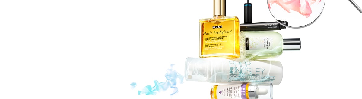 Image of Ren, Philip Kingsley, Nuxe, Fragonard and Autograph beauty products