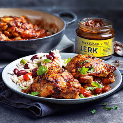 The Black Farmer jerk chicken