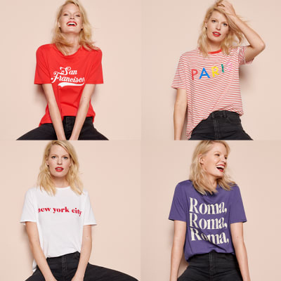 Womens slogan hot sale tees