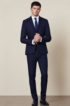 Man wearing modern slim suit