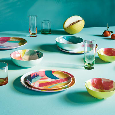 Find picnicware perfection, from bold brights to animal prints