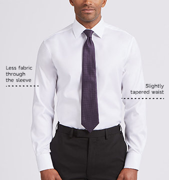 Illustration of mens tailored fit shirt