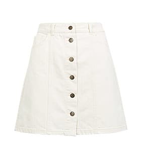 Denim A-line mini skirt