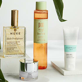 A selection of vegan beauty