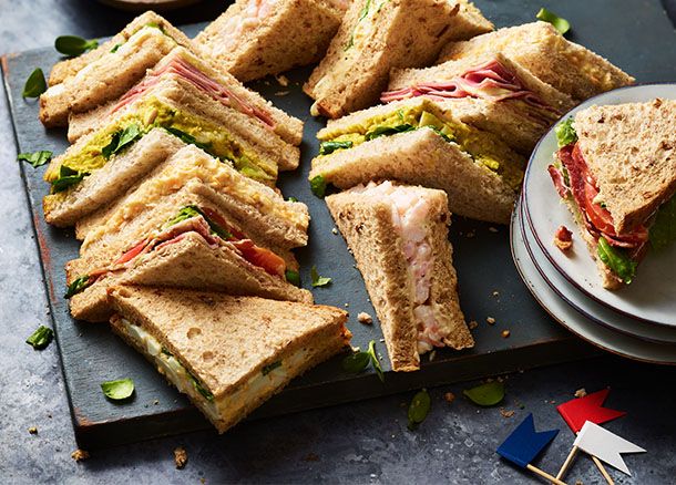 A classic sandwich platter