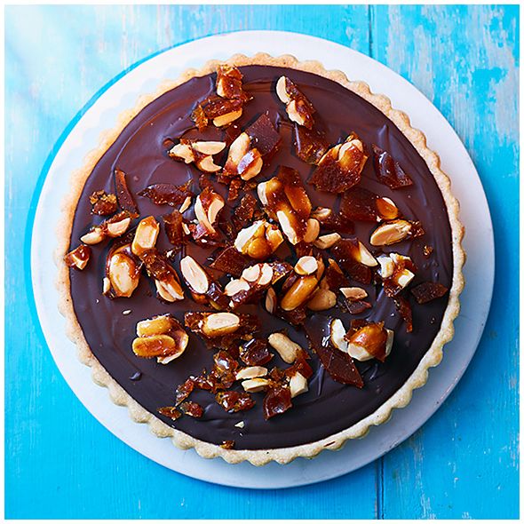 Recipe: Chilli chocolate tart with peanut praline