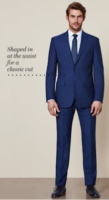 Mens Slim Fit Suits  Size Guide - Tom Percy