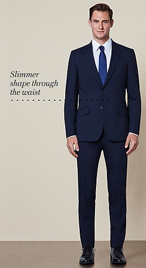 Man wearing slim suit