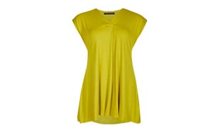 sleeveless lime top