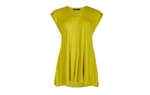 sleeveless lime top