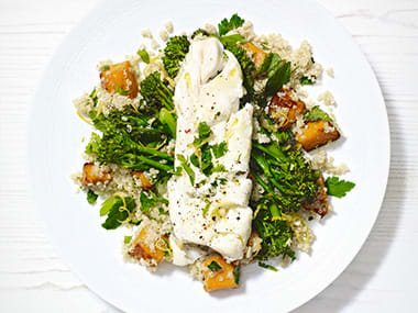 Roasted haddock and squash recipe