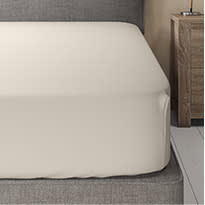 White fitted sheet