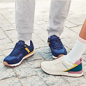 Kids wearing M&S kids trainers