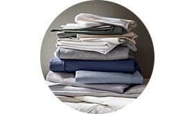 Plain bed linen