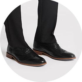 Men's smart black shoes