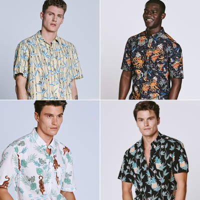 Men's limited edition punchy printed shirts