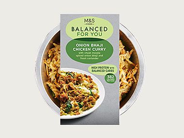 Balanced For You onion bhaji chicken curry
