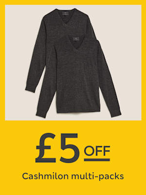 Pack of two M&S men's cashmilon jumpers