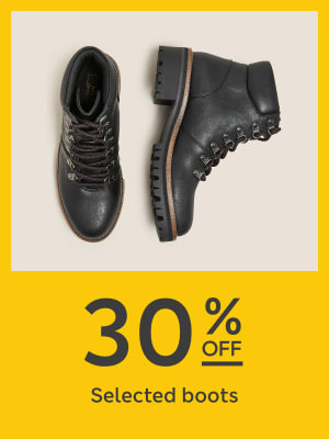 Pair of M&S women's black ankle boots