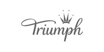 A graphic with the Triumph logo