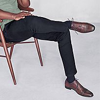 Man wearing smart shoes