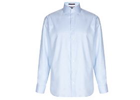 Pure cotton non-iron twill mens shirt