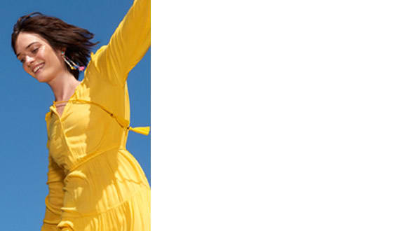 Woman in yellow dress