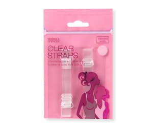 Detachable clear bra straps