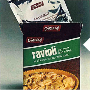 St Michael foil-packed ravioli